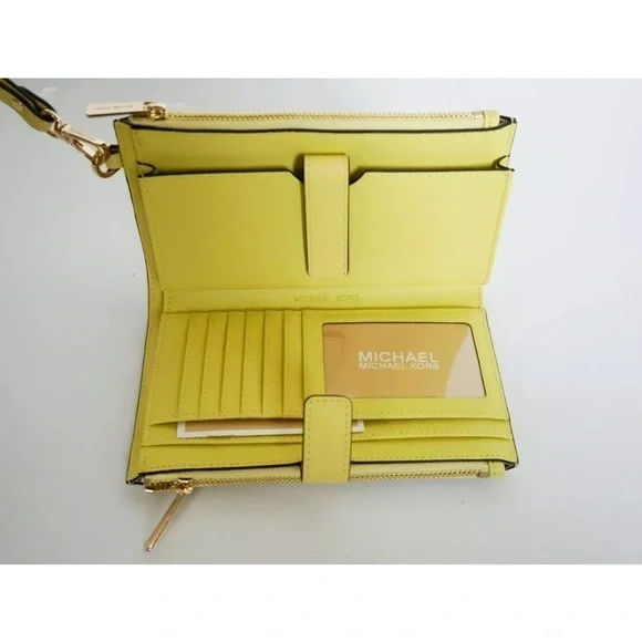 Michael Kors double zip wallet phone case wristlet - Picture 5 of 7